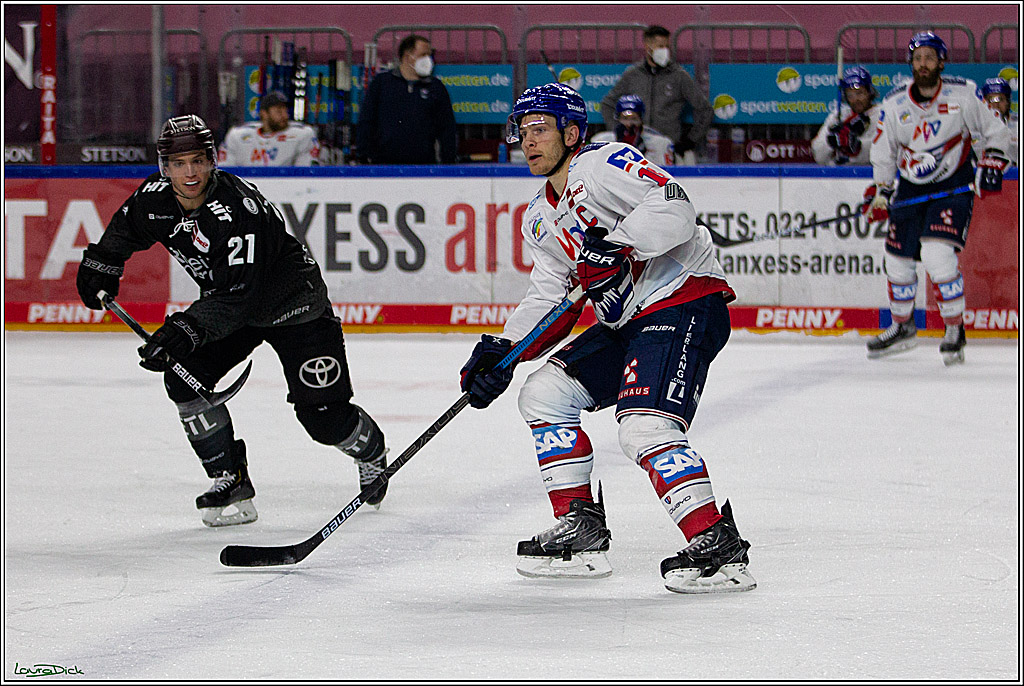 PENNY DEL;  Koelner Haie - Adler Mannheim; Koeln, 08.04.2021